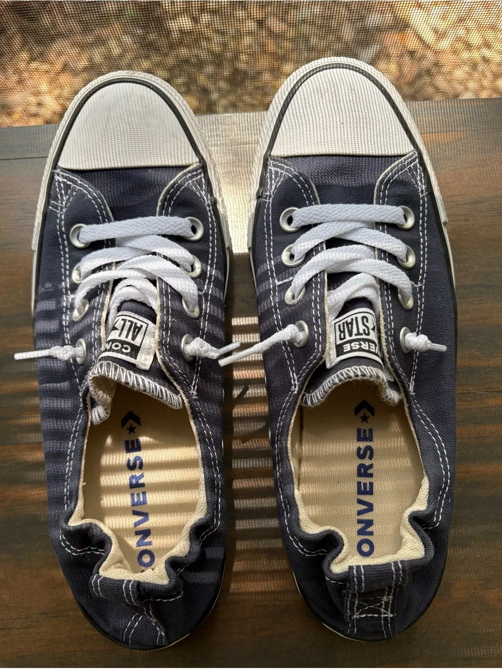 Converse Shoreline All Star Slip On Sneakers• size 8.5• Navy Blue🔥 - Picture 9 of 13